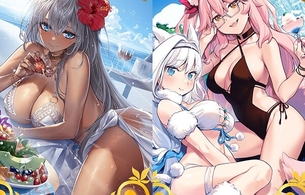 『フェイト/グランドオーダー』水着プーリン、ガレスの最終再臨！水着スカサハや伊吹童子など