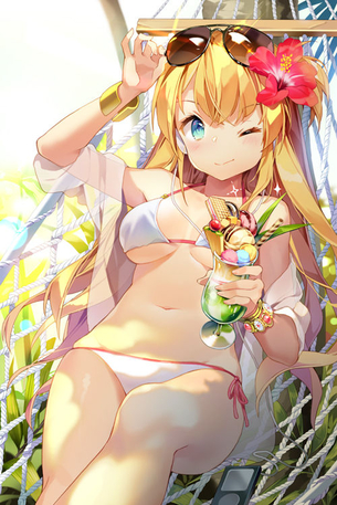 見事な肢体をさらしている水着美少女画像