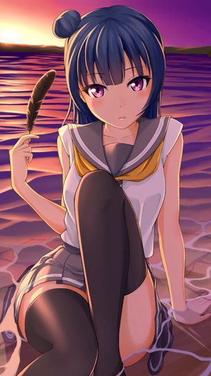 【ラブライブ!サンシャイン!!】 堕天使ヨハネこと津島善子 iphone7/6/5系とipad用壁紙 【画像・壁紙】 （26）