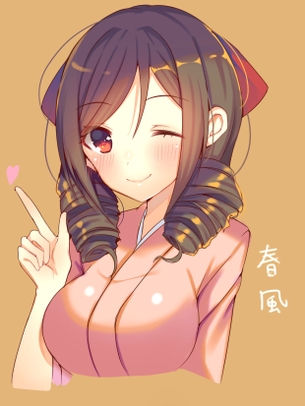 【二次・ZIP】ドリル可愛い艦これ春風ちゃんの画像まとめ100枚