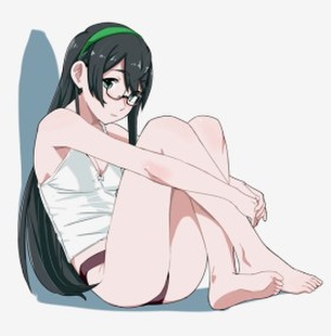 メガネっ娘の二次元エロ画像。