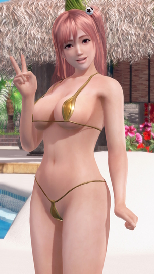 DOAX3 新水着「ピスタチオ」で撮影会（ほのか、女天狗編）