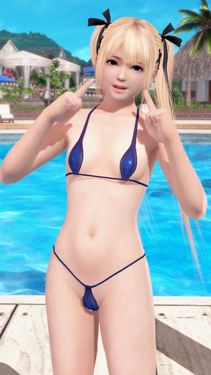 DOAX3 新水着「ピスタチオ」で撮影会（マリー・ローズ、紅葉編）