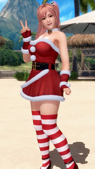 DOAX3 新水着「サンタ」で撮影会（ほのか、ヒトミ、女天狗編）