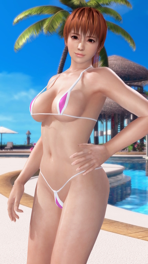DOAX3 新水着「ピスタチオ」で撮影会（かすみ、あやね編）