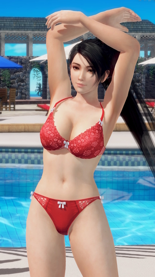 DOAX3 新水着「イノセンス」でグラビア撮影（紅葉編）