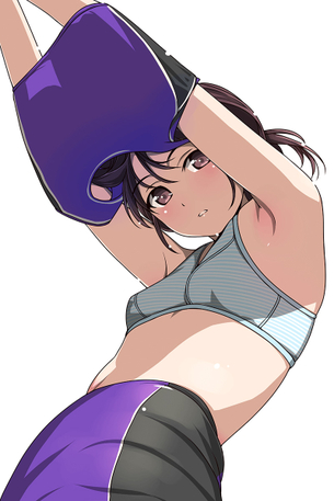 【運動部の必須アイテム】スポーツブラを付けてるJC位の美少女達の二次エロ・・・