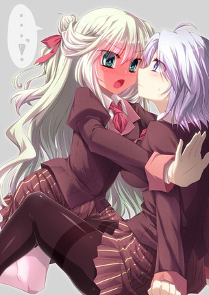 百合の二次エロ画像を愛でる。