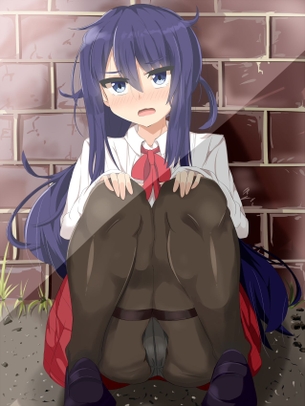 【二次・ZIP】パンスト美脚をスリスリしたい虹美少女の画像