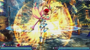 『ブレイブルー コンティニュアムシフト』戦闘中プラチナのパンチラしまくり画像集！