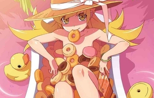 アニメ『偽物語』忍野忍が全裸でドーナツ風呂に入っていろいろ見えそうなエロすぎフィギュア