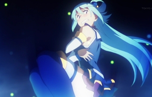 アニメ『この素晴らしい世界に祝福を！』1話でパンツはいてなくてお尻が丸見えそうにエロい