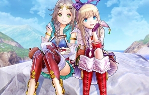 『フィリスのアトリエ』エロいミニスカで太ももの15歳の錬金術士の少女イルメリアちゃん！