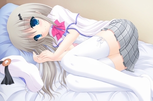白ニーソを履いた女の子の二次画像 その1 50枚 【エロ・非エロ】