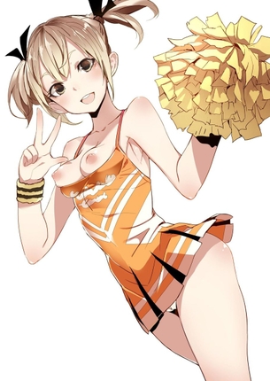 【そういう方向け】貧乳チアガールと言う特異なジャンルの二次エロ画像