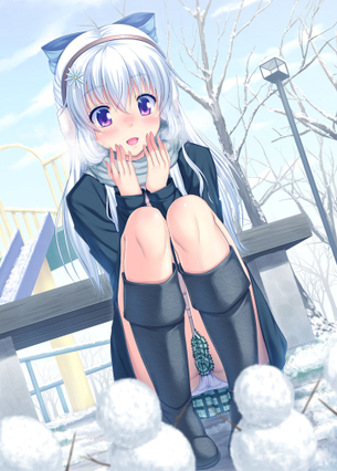 雪と女の子のイラスト 50枚