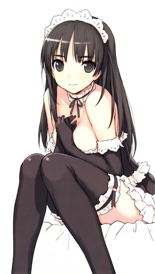 黒タイツ・黒ストの女の子のイラスト 50枚