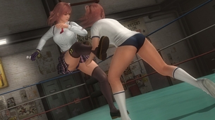 DOA5LR ほのかがほのかに飛びつき膝十字固め