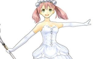 『エスカ＆ロジーのアトリエPlus』エスカのミニスカウェディング衣装でエロいパンツ丸見え！