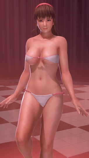 DOAX3 「あぶないチケット」でポールダンスのグラビア撮影（ヒトミ編）
