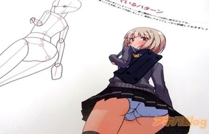 『パンツの描き方』パンツのデザインや構造、シワや食い込み方など描かれた本が登場
