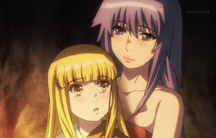 アニメ『ねじ巻き精霊戦記 天鏡のアルデラミン』1話で女の子が裸で温めあってるエロシーン