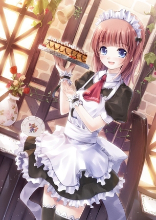 メイドの二次エロ画像を愛でる。