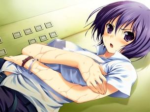 服が濡れて透けてる女の子の二次エロ画像 その2 50枚