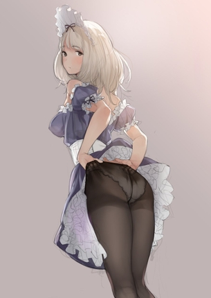 【2次】足をスリスリしたくなるストッキング姿の美少女二次エロ画像【ストッキング】