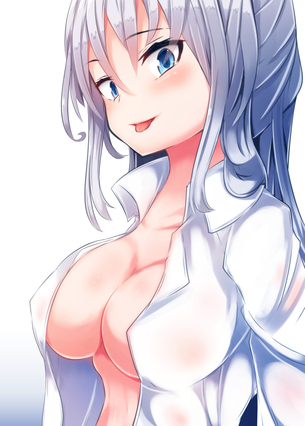 【二次・ZIP】視線が吸い込まれる巨乳美少女の谷間画像