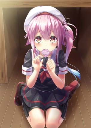 【二次エロ】コンドームを咥えた女の子の画像が見たい！ 7