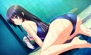 競泳水着のエッチな魅力が分かるエロ画像