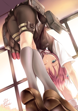 スパッツの可愛い二次元画像。