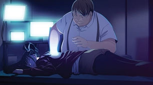 『特殊報道部』巨乳すぎる巨大爆乳おっぱいの新キャラの女子アナ「村瀬知華」