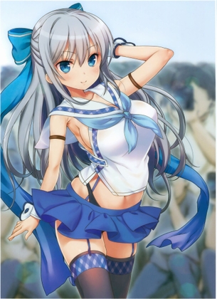 【二次・ZIP】虹美少女のふっくら横乳画像