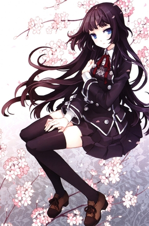 黒髪の二次エロ画像を愛でる。