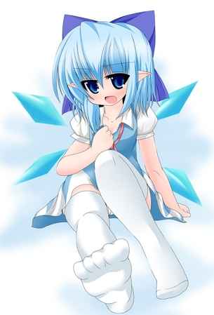 ニーソの可愛い二次元画像。