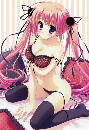 ニーソの二次エロ画像を愛でる。