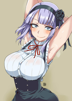 2次元 ずっと眺めてたくなる虹美少女のペロペロ腋画像 45枚