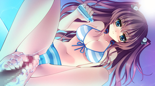 【足コキ】足でシコシコしている二次足コキ画像！これは一度はやってもらいたい・・・