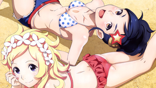 【ブブキ・ブランキ】 朝吹黄金・一希薫子 (水着) PC / PSVita壁紙 【画像・壁紙】 (01)