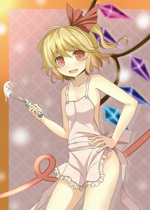 裸エプロンとかいう夢エロコラボの組み合わせをしている2次女の子画像