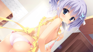 裸・・・じゃない！ 下着エプロン、変化球のスク水エプロン2次画像について