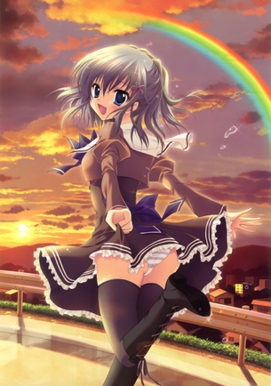 ニーソの二次エロ画像で！