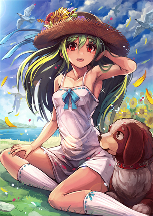 【二次・ZIP】夏らしく麦わら帽子被ったカワイイ女の子の二次画像まとめ