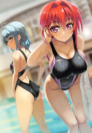 【二次】競泳水着を着た女の子の可愛い画像が見たい！ 4