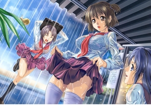 ニーソの二次エロ画像で抜きたい！