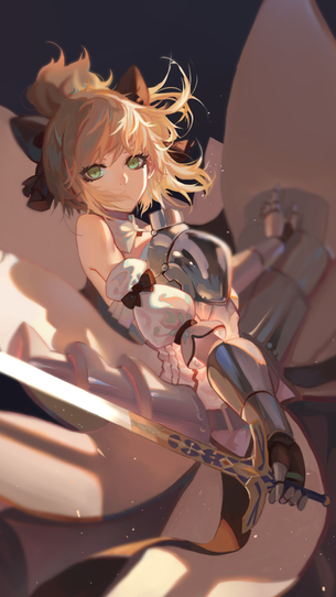 【FGO】 セイバー・リリィ iphone7/6/5系 / ipad / androidスマホ 壁紙 【画像・壁紙】 （Fate/GrandOrder 11）