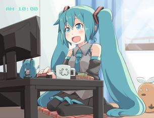 2次元 パソコン大好きネット中毒なオタク美少女のエロ画像 41枚