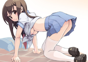 2次元 ノーパンかもしれない見えそうで見えないエロ画像 40枚